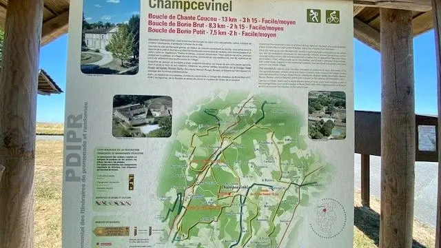 CHAMPCEVINEL-Boucle de Chantecoucou-Panneau d'appel