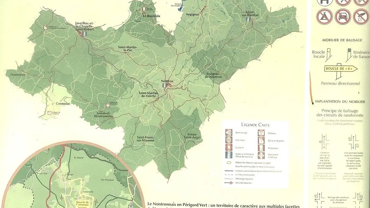 CONNEZAC-Boucle de Connezac-Panneau d'appel