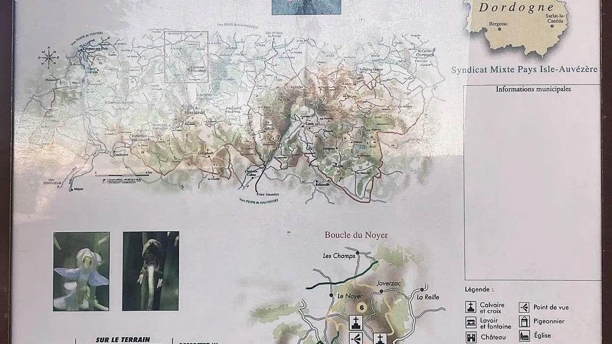 CLERMONT-D'EXCIDEUIL-Boucle du Noyer-Panneau d'appel