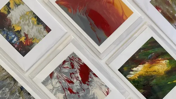 Cartes Monotypes à encadrer