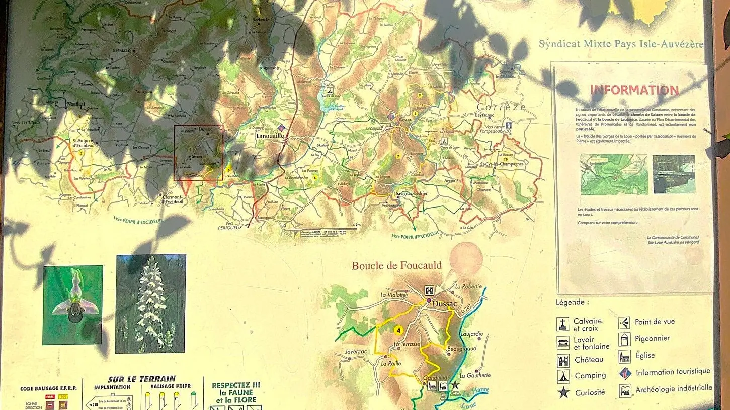 DUSSAC-Boucle de Foucauld-Panneau d'appel