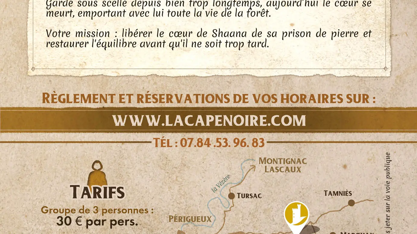 ESCAPE COMMARQUE - La Tour des Ombres Verso