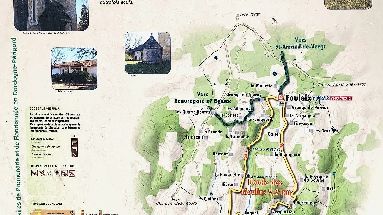 FOULEIX-Boucle des Moulins-Panneau d'appel 2