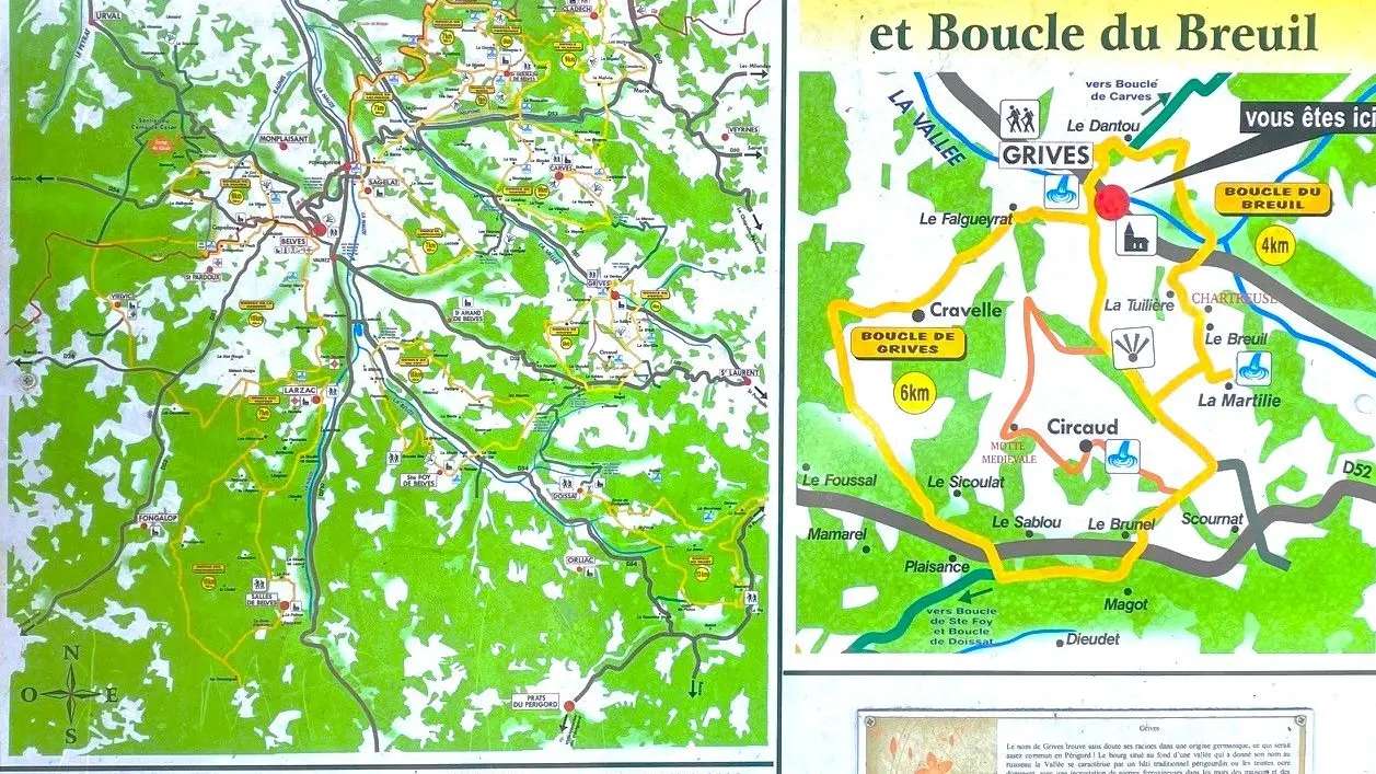 GRIVES-Boucle de Grives-Panneau d'appel