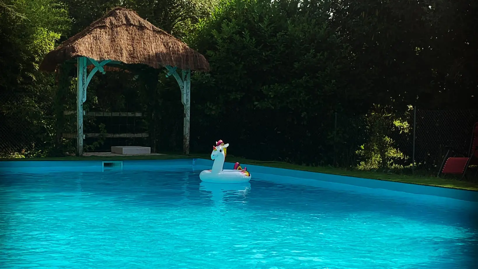 Vue sur la piscine
