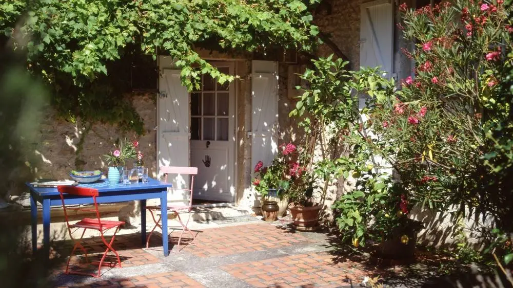 Gîte Fond Losse Lusignac terrasse