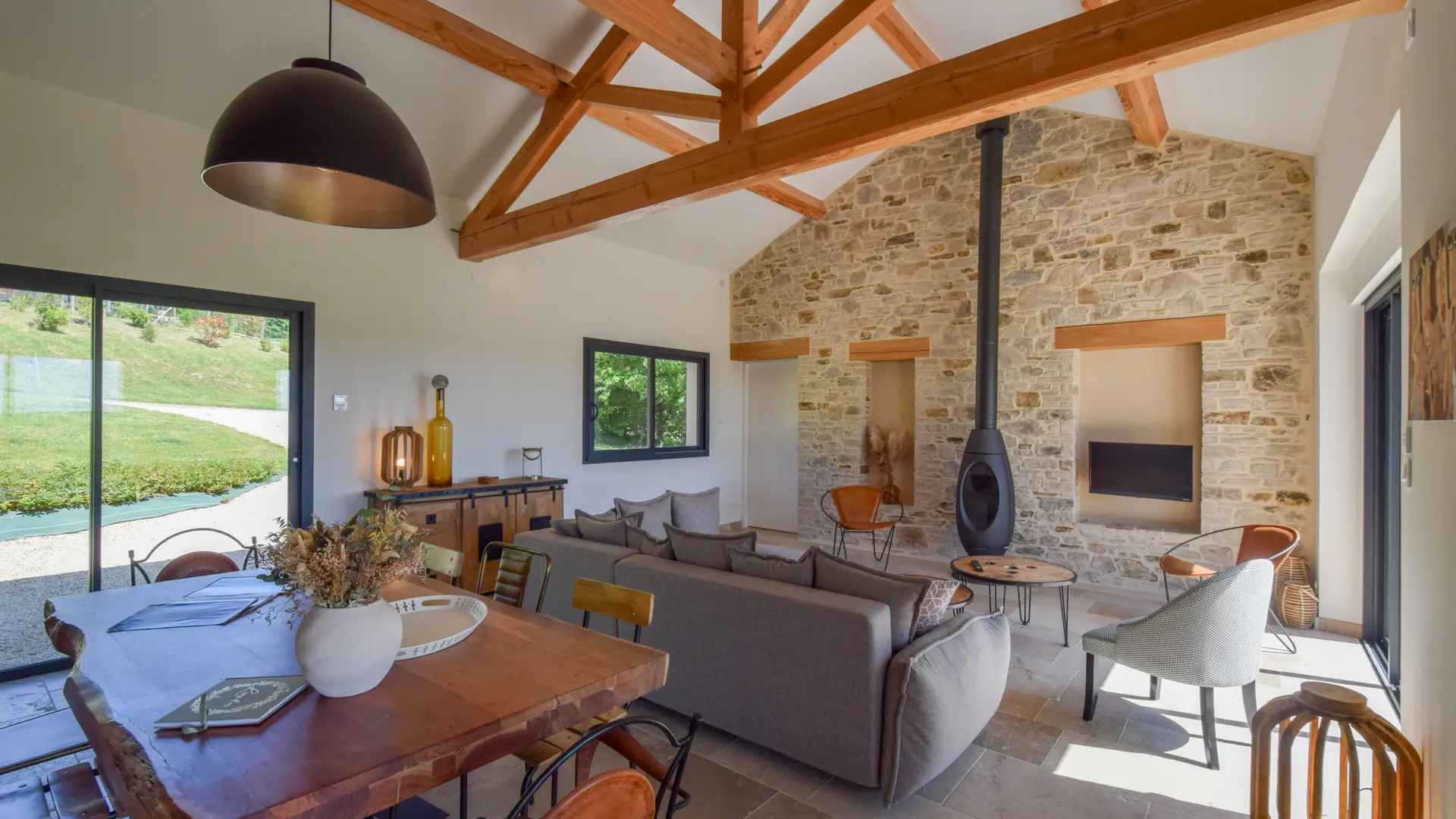 Gîte la Dorioterie Pièce de vie 2
