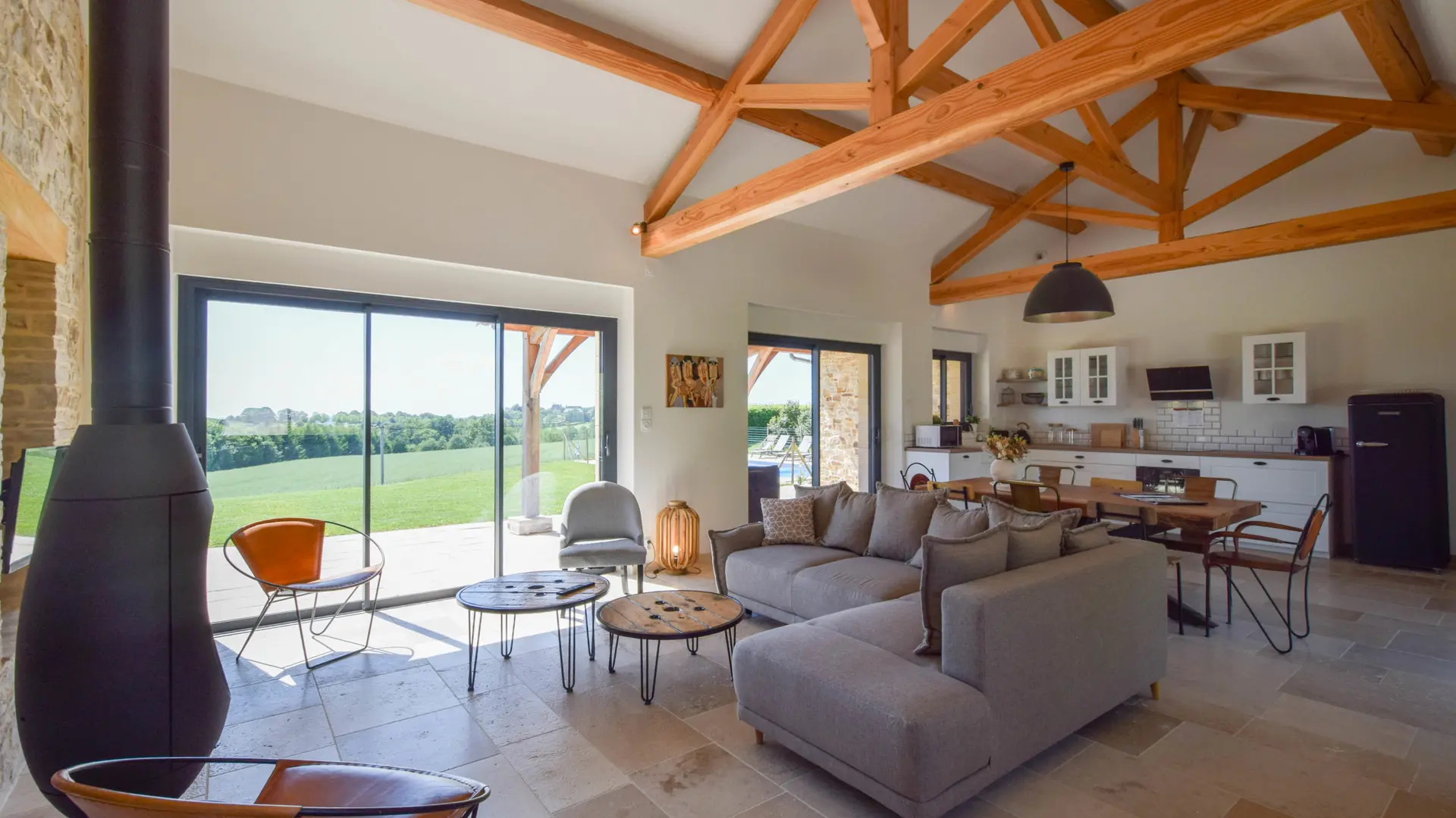Gîte la Dorioterie Pièce de vie