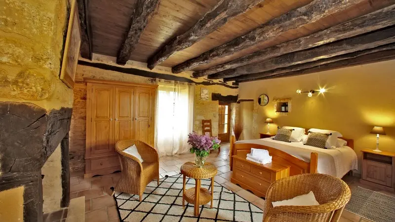 HLO_Coly Saint Amand_La Grande Chassagne_Chambre_octobre 2023©Van den Daele Wouter