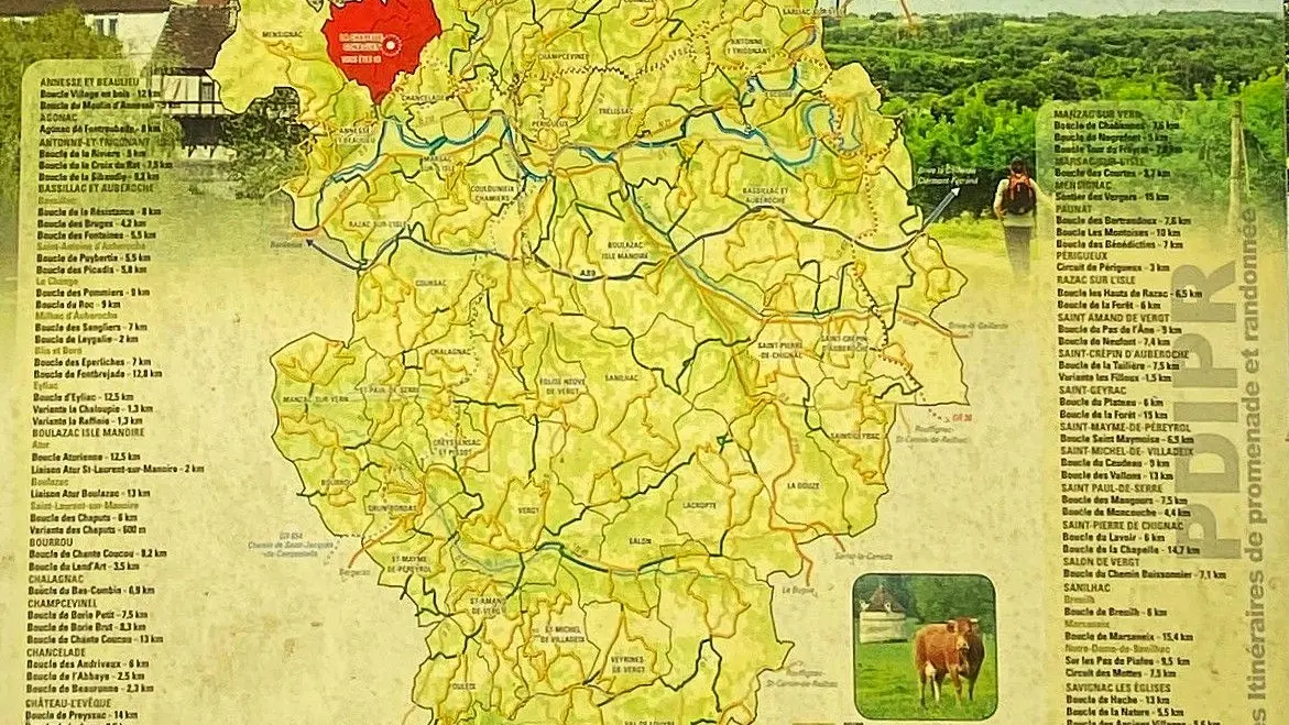 LA CHAPELLE-GONAGUET-Boucle de La Chapelle-Panneau d'appel 2