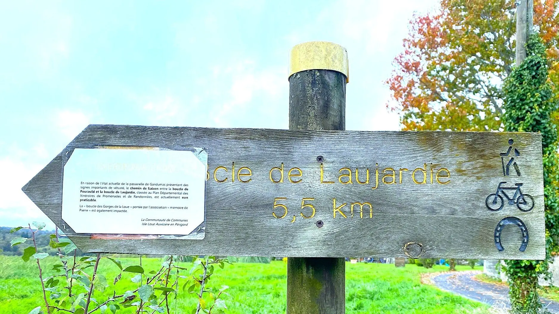 LANOUAILLE-Boucle de Laujardie-Signalétique