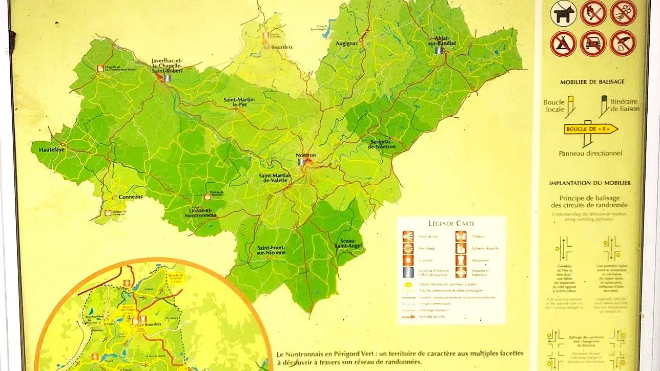 LE BOURDEIX-Boucle de la Doue-Panneau d'appel