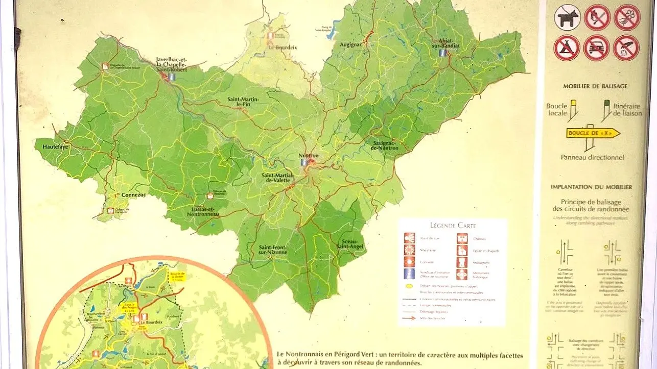 LE BOURDEIX-Boucle des Forges-Panneau d'appel