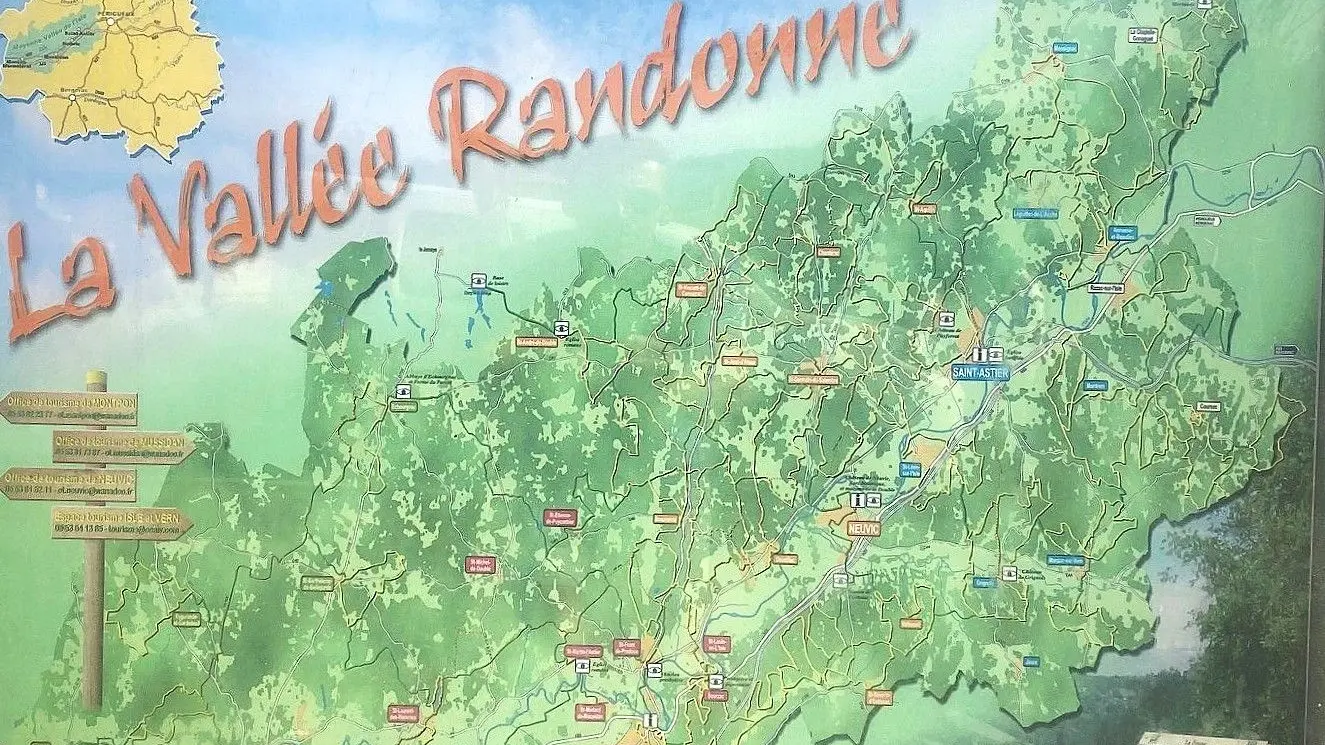 LEGUILLAC DE L'AUCHE-Sentier Mérovingien-Panneau d'info