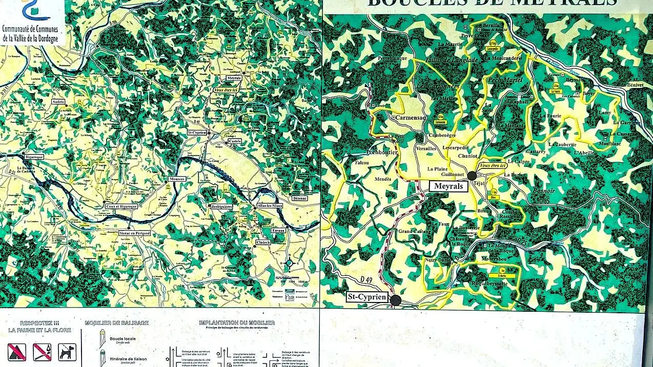 MEYRALS-Boucle de lescarpedie-Panneau d'appel