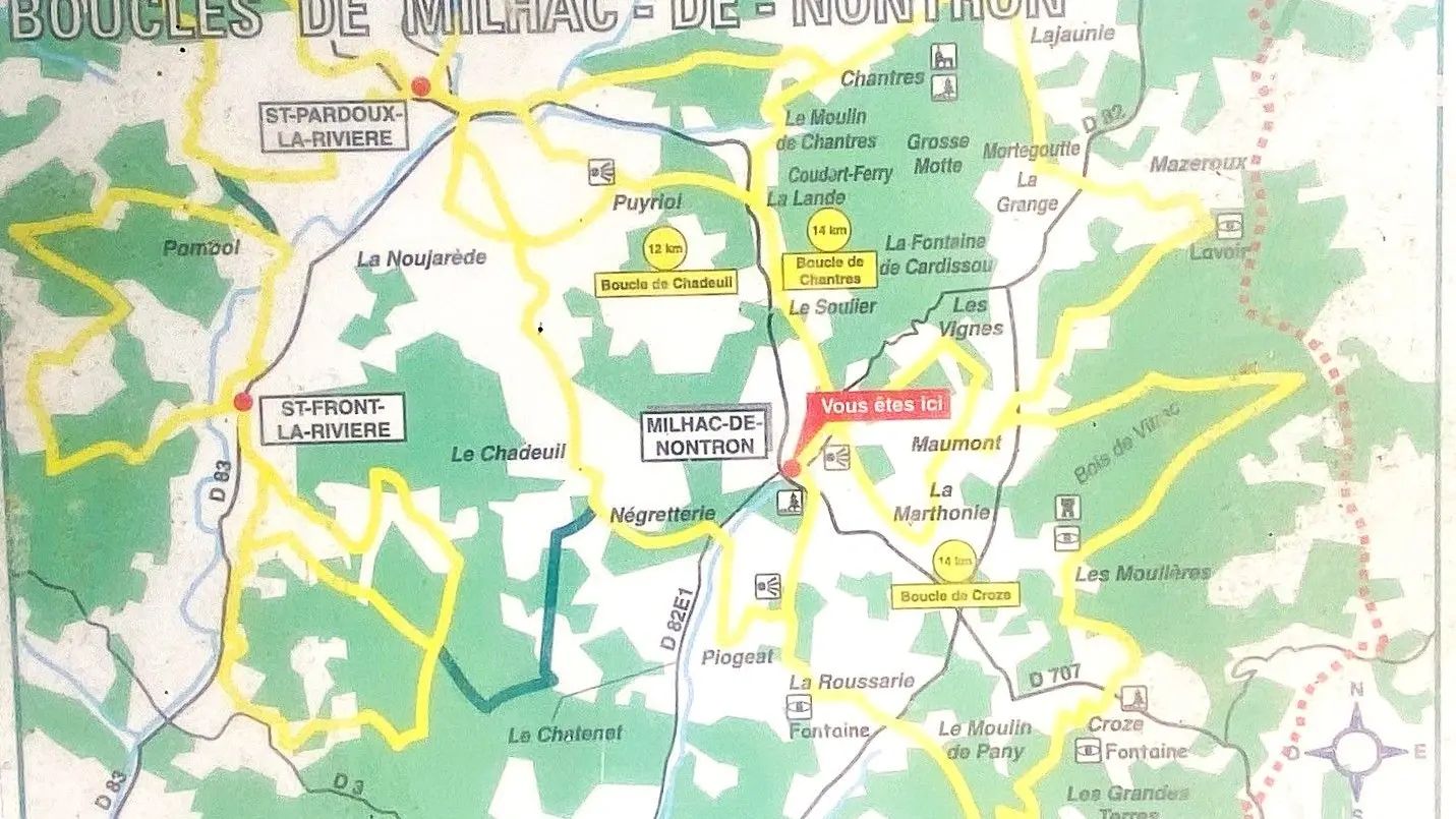 MILHAC-DE-NONTRON-Boucle de Chadeuil-Panneau d'appel 2