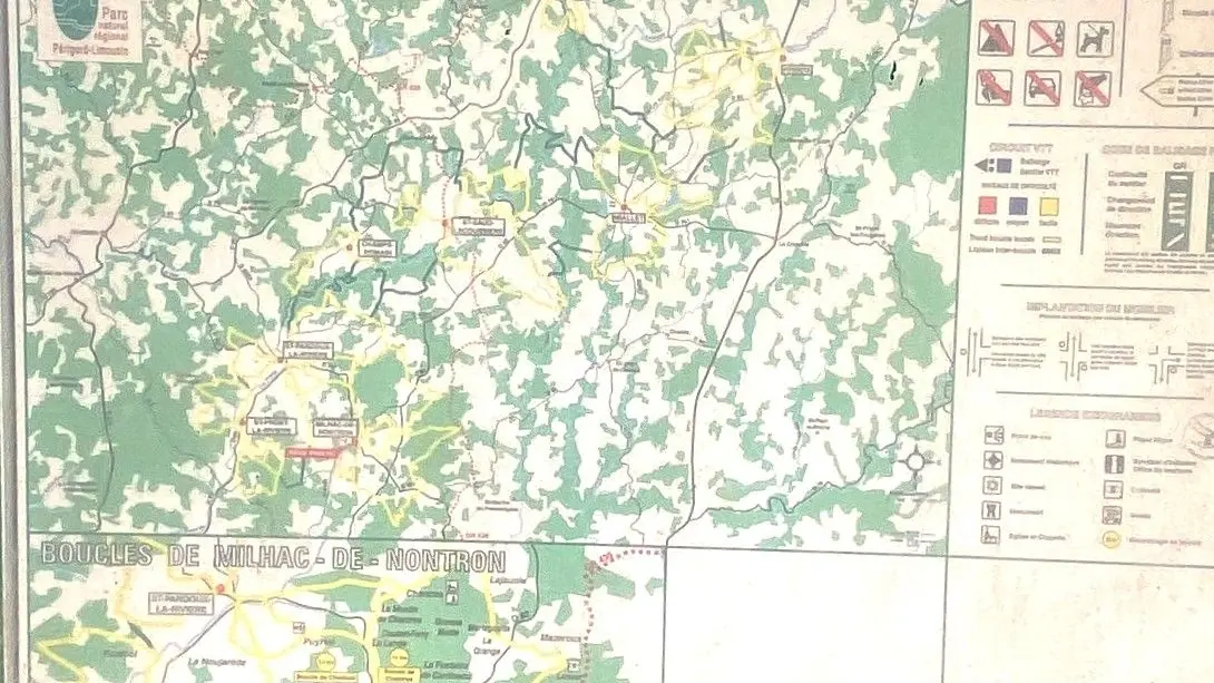 MILHAC-DE-NONTRON-Boucle de Croze-Panneau d'appel 2