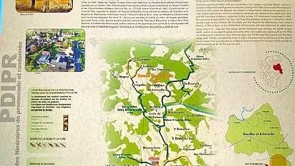 Milhac d'auberoche-Boucle des sangliers-Panneau d'appel