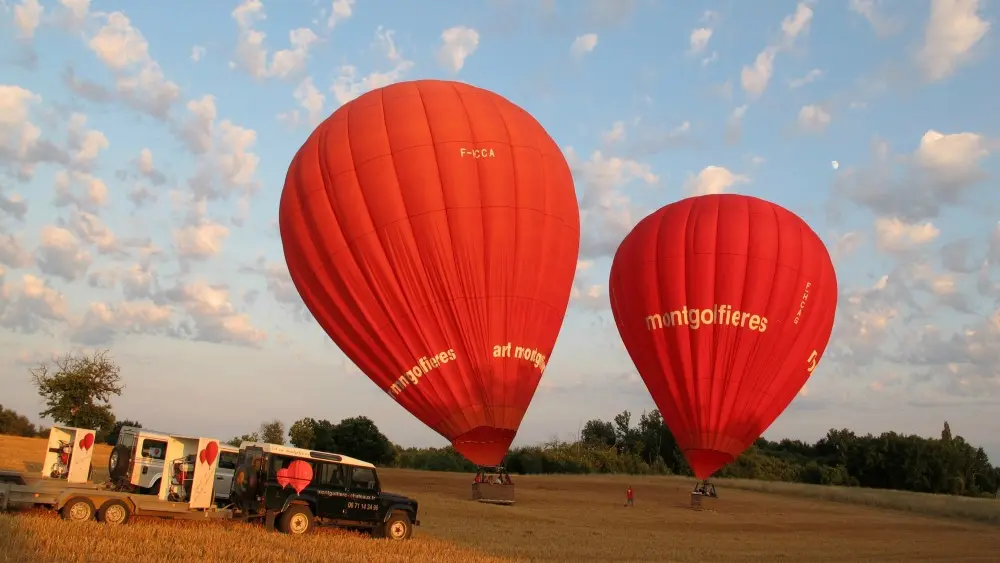 Montgolfière et Châteaux