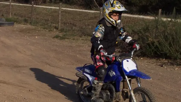 Moto cross, initiation enfant