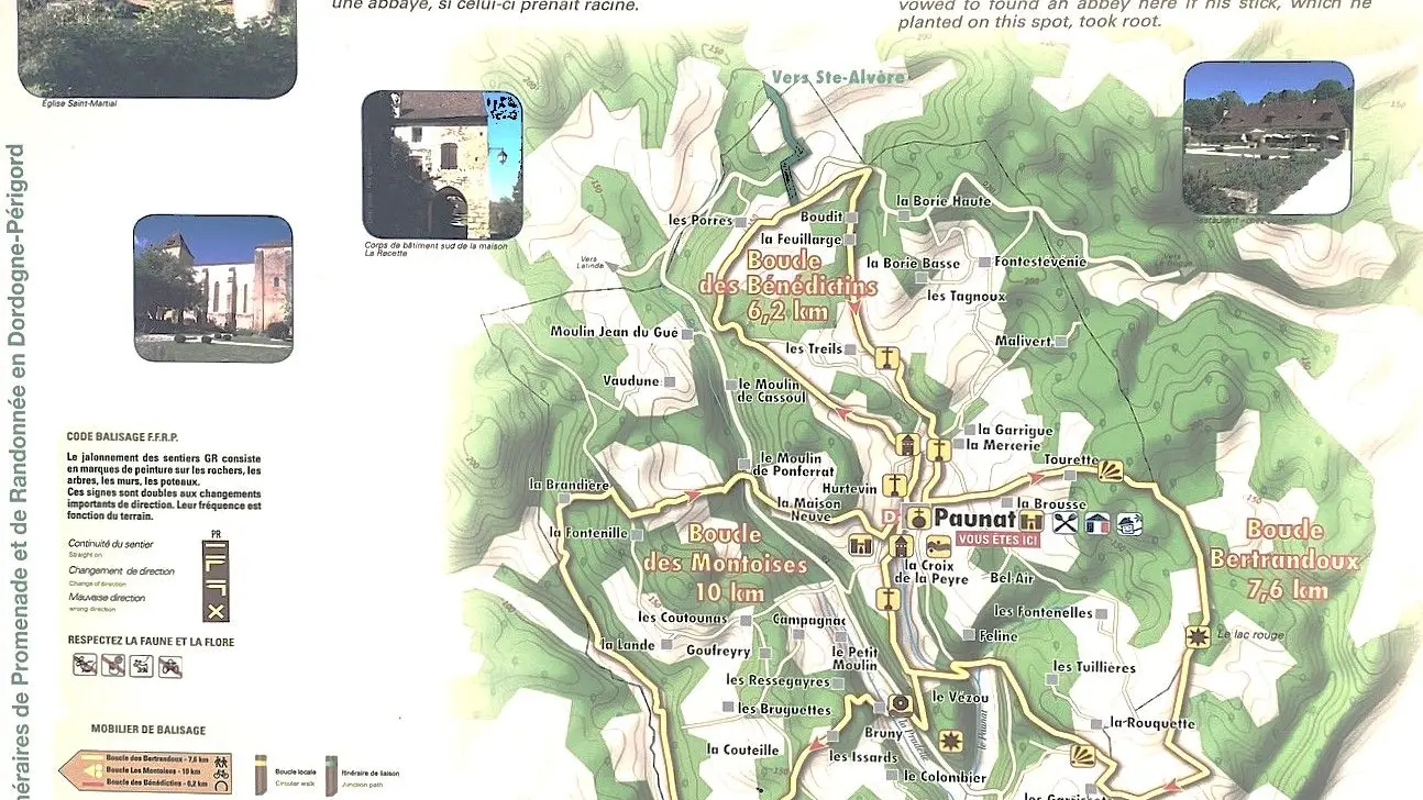 PAUNAT-Boucle des Bertrandoux-Panneau d'appel