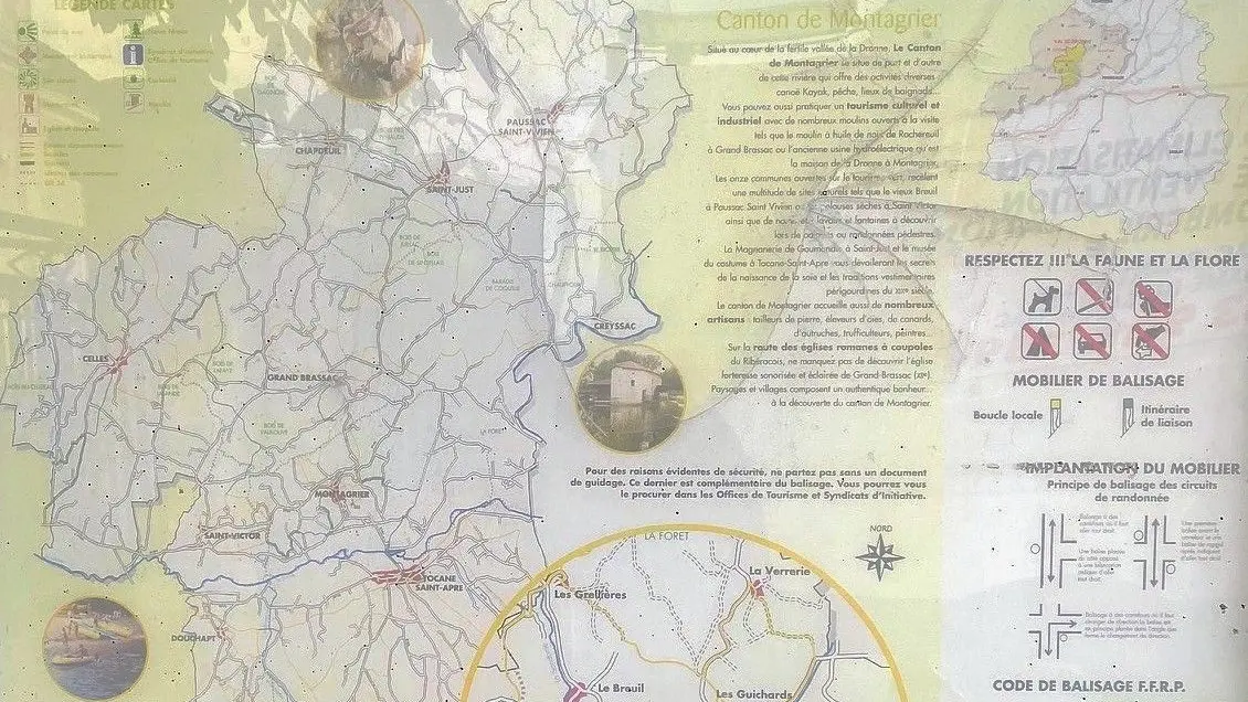 PAUSSAC SAINT VIVIEN-Boucle de la Verrerie-Panneau d'appel