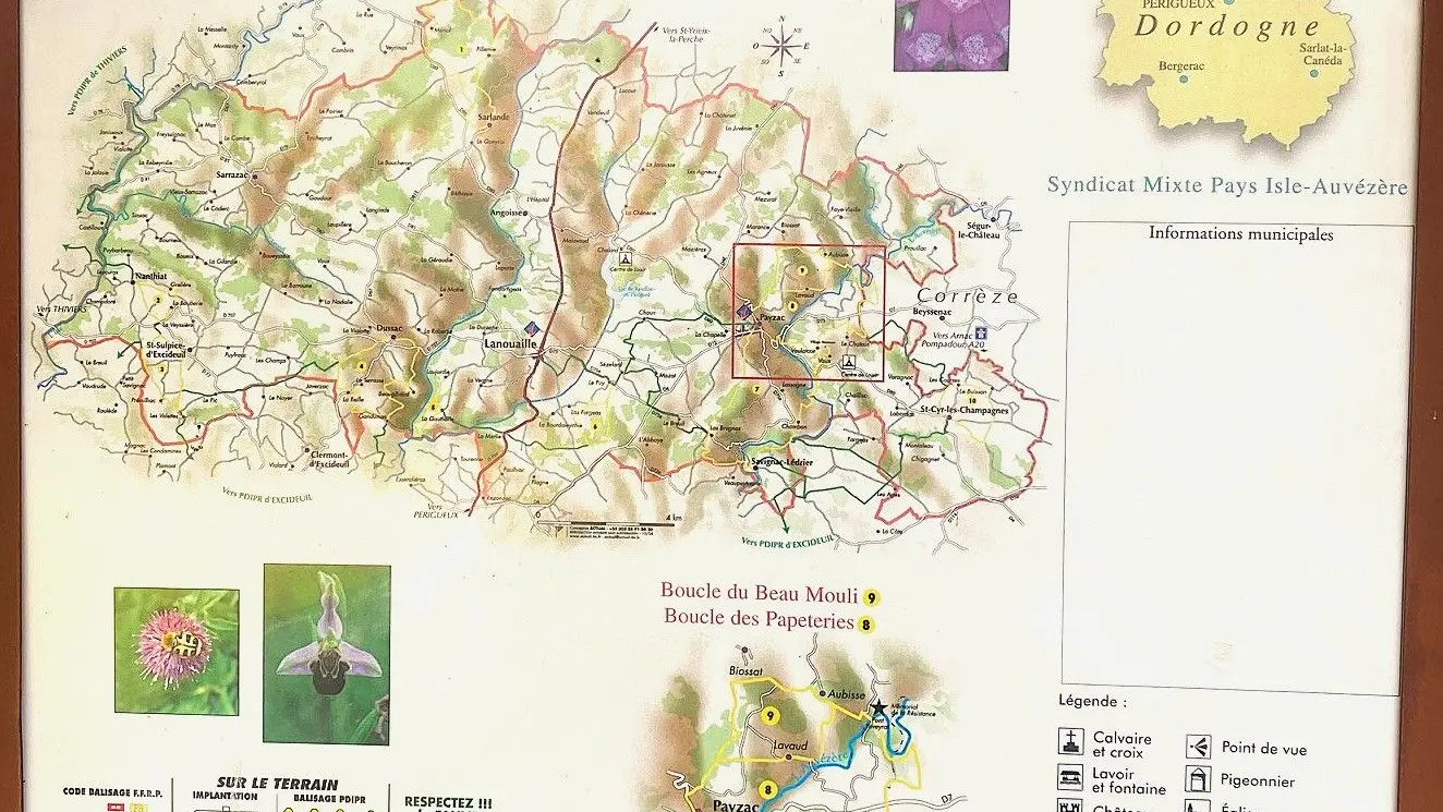 PAYZAC-Boucle du Beau Moulin-Panneau d'appel