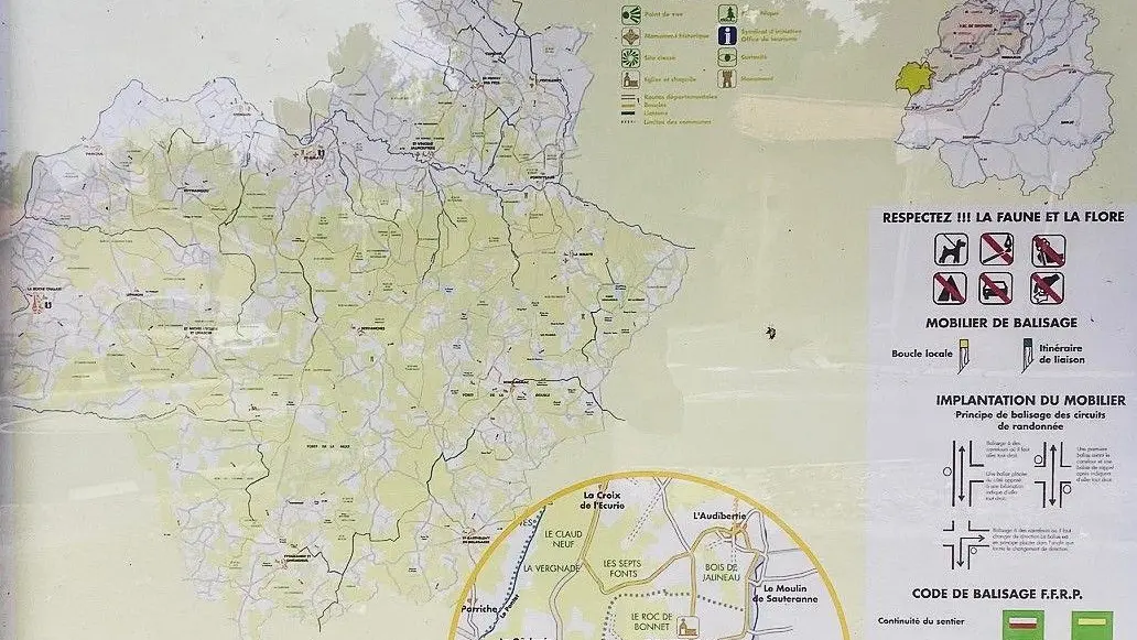 PONTEYRAUD-boucle de la Cote-Panneau d'appel