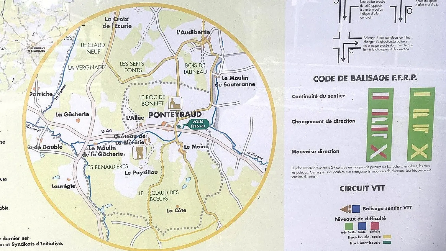 PONTEYRAUD-boucle du Bois de Jalineau-Panneau d'appel 2