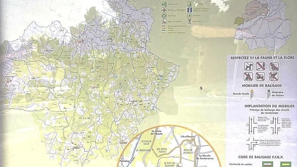 PONTEYRAUD-boucle du Bois de Jalineau-Panneau d'appel