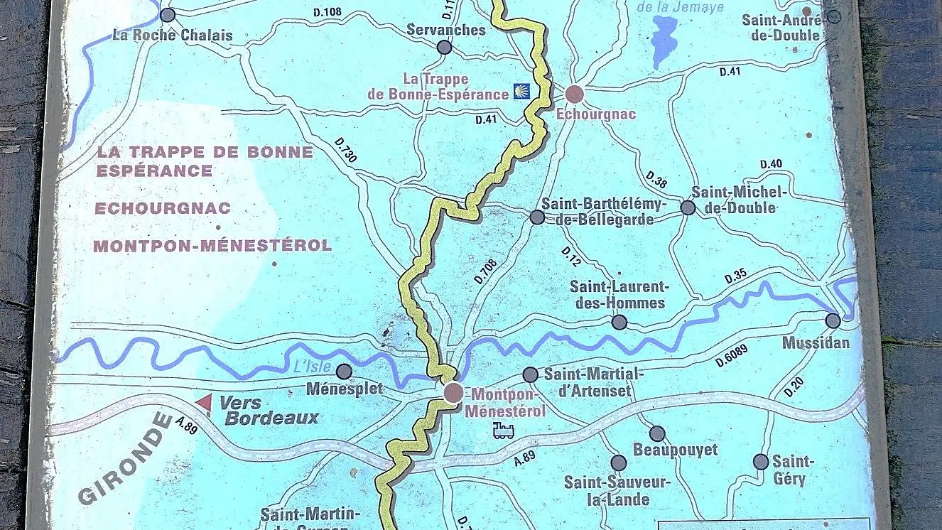 PORT-SAINTE-FOY-Boucle du Moulin-Chemin Compostelle
