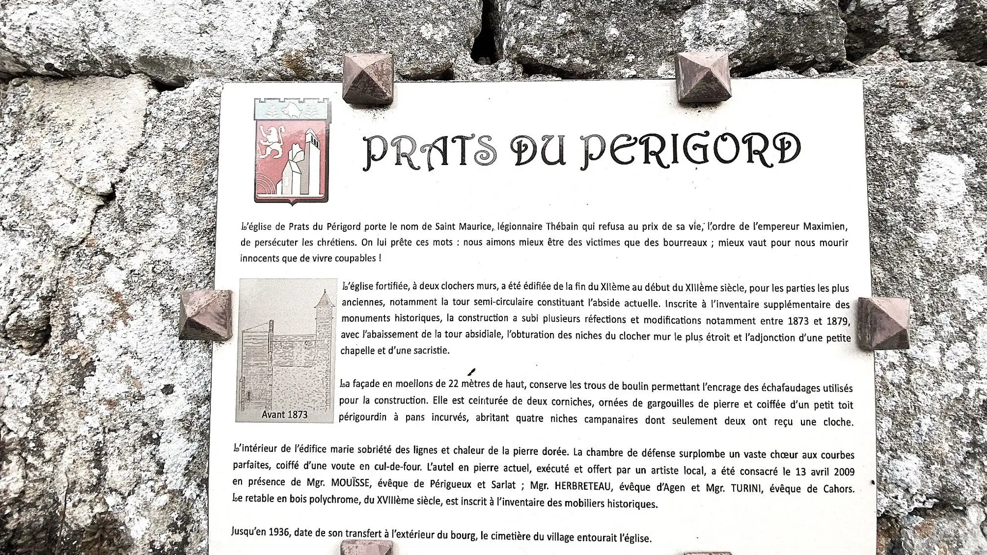 PRATS-DU-PERIGORD-Boucle des Mines-Panneau info