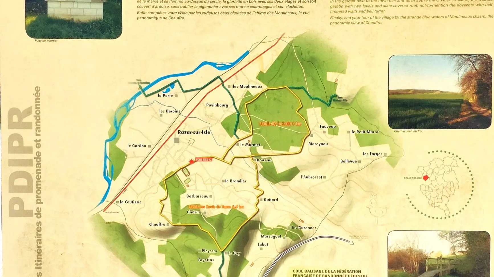 Razac-Panneau d'appel