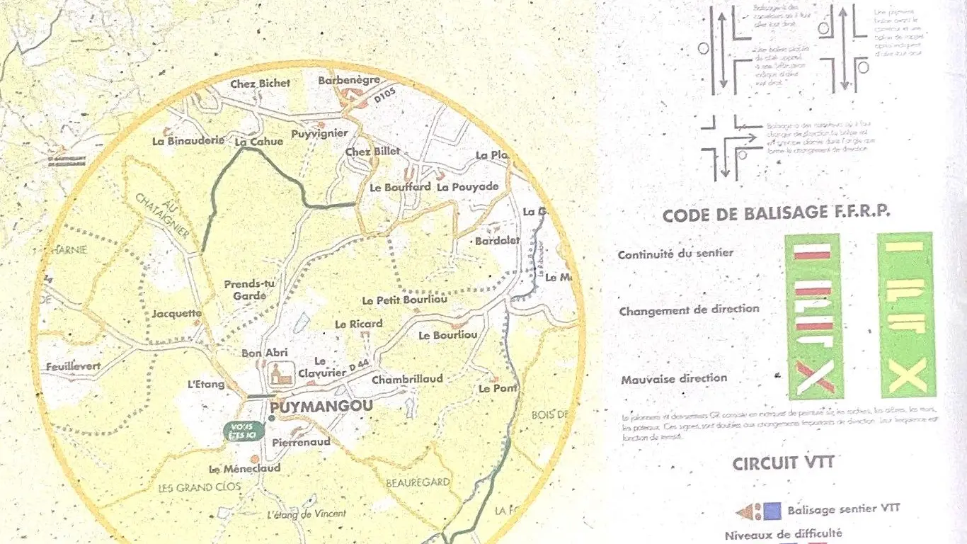 SAINT-AULAYE-PUYMANGOU-Boucle de Puymangou-Panneau d'appel 2