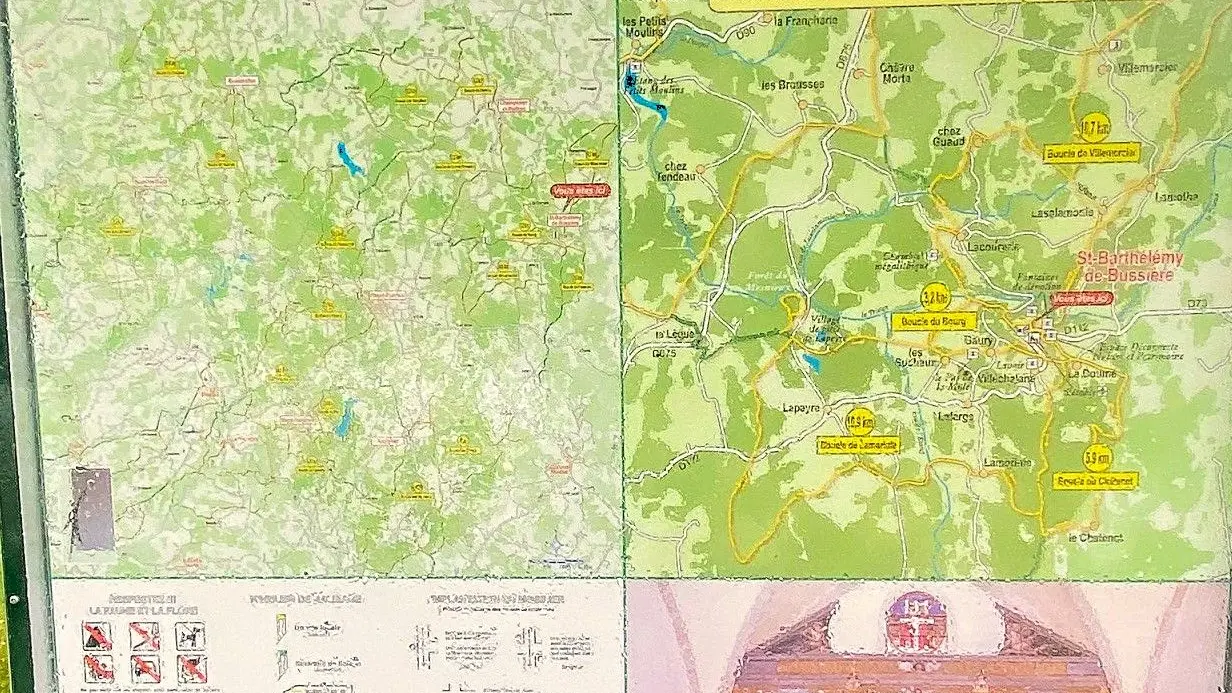 SAINT-BARTHELEMY-DE-BUSSIERE-Boucle du Bourg-Panneau d'appel