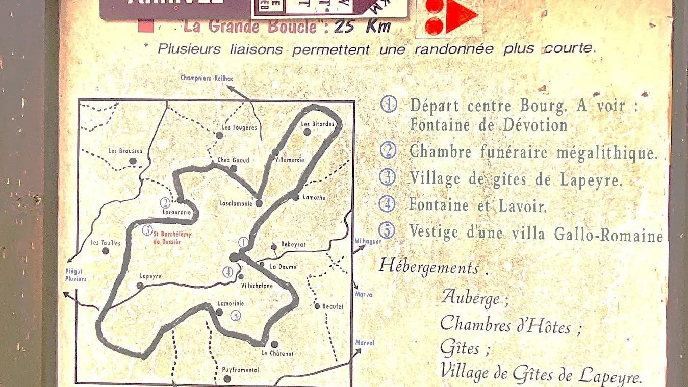 SAINT-BARTHELEMY-DE-BUSSIERE-Boucle du Bourg-Panneau info 2