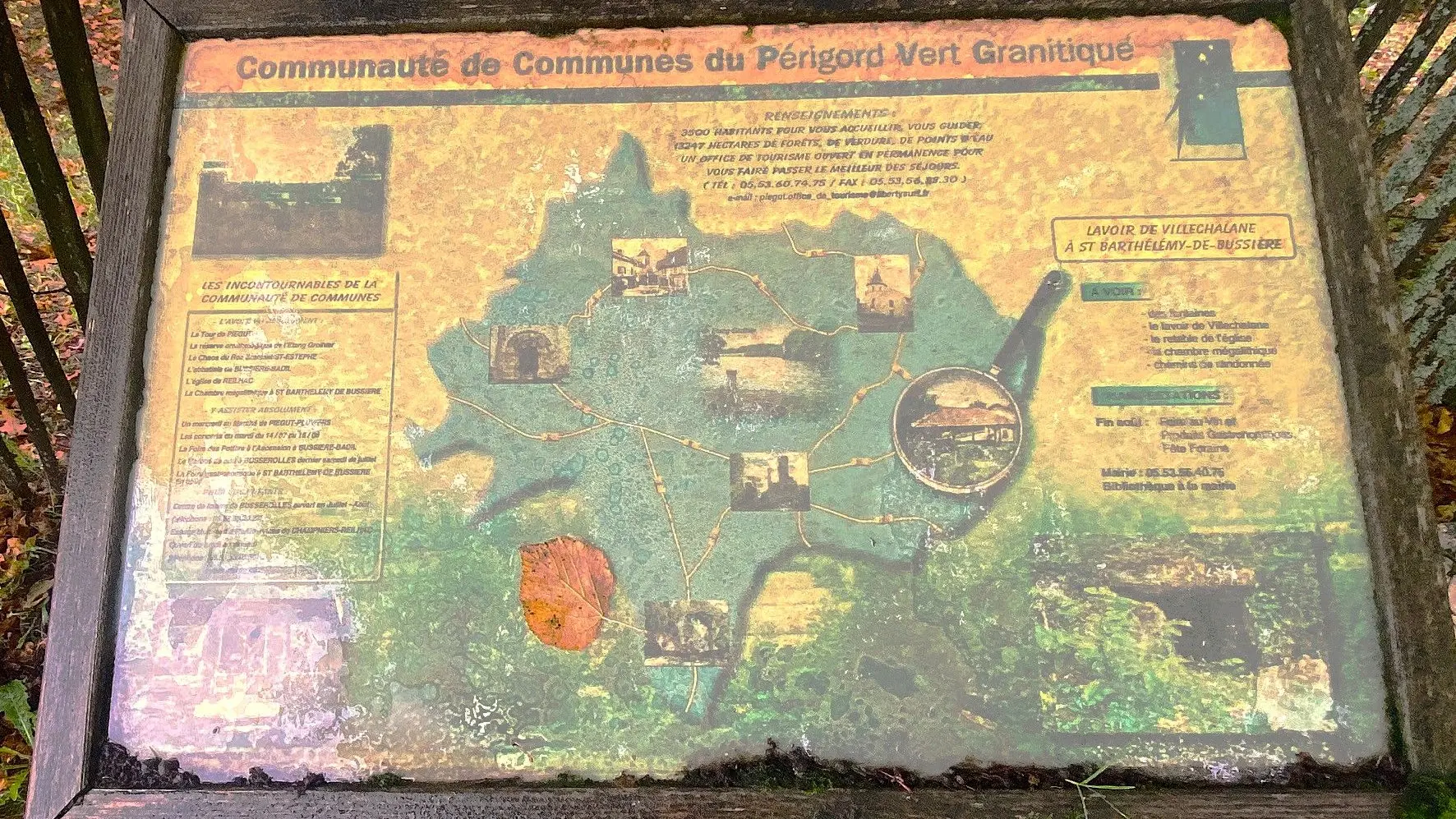 SAINT-BARTHELEMY-DE-BUSSIERE-Boucle du Bourg-Panneau info