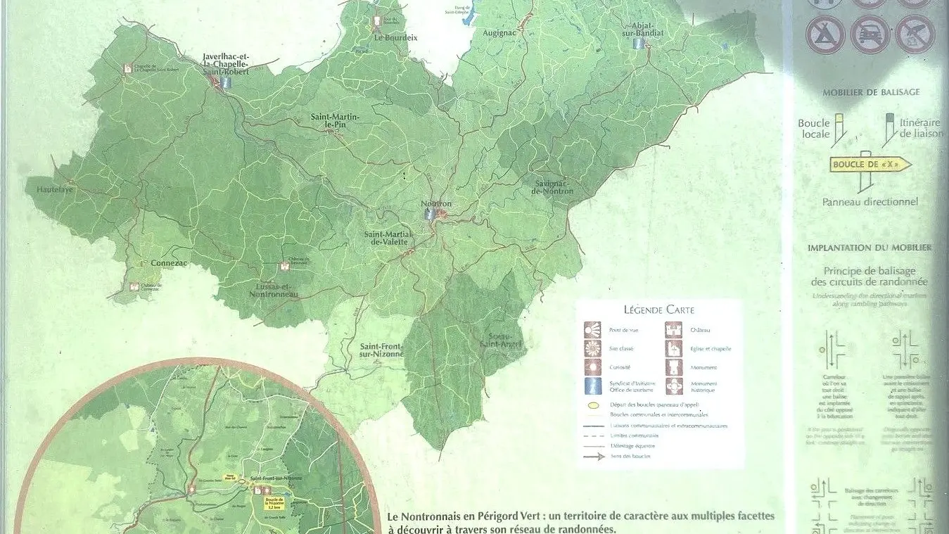 SAINT-FRONT-SUR-NIZONNE-Boucle de la Nizonne-Panneau d'appel