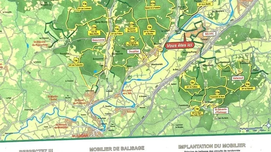 SAINT GERMAIN DU SALEMBRE-Balade de la Fontaine-Panneau d'appel