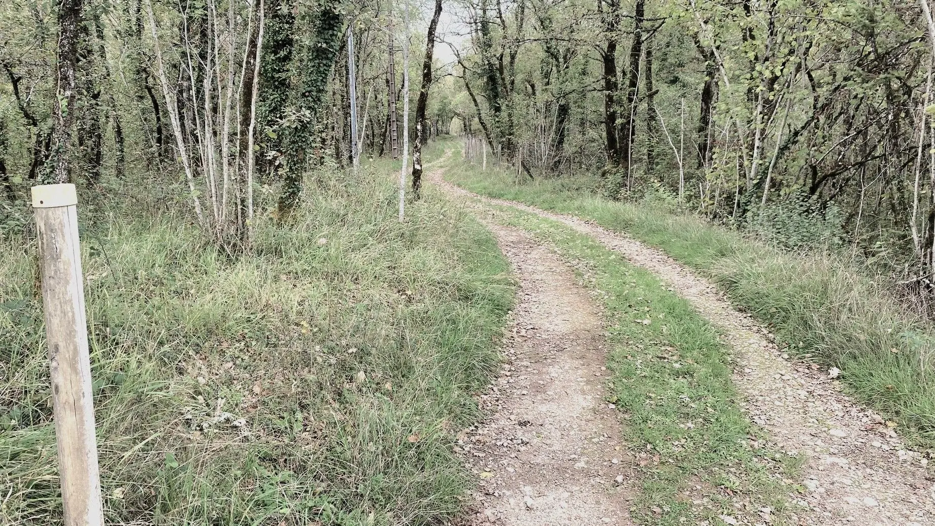SAINT-JULIEN-DE-BOURDEILLES-Boucle de Saint Julien-Chemin-Poteau