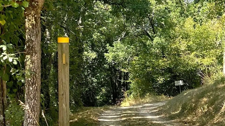 SAINT LAURENT DES BATONS-Boucle de Verdançon-Chemin