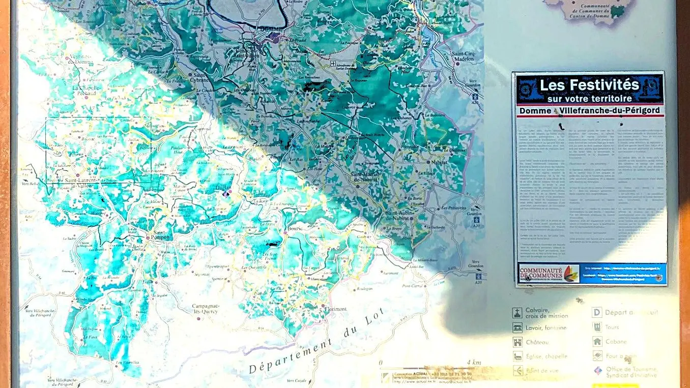 SAINT-LAURENT-LA-VALLEE-Boucle Les Tours Anglaises-Panneau d'appel