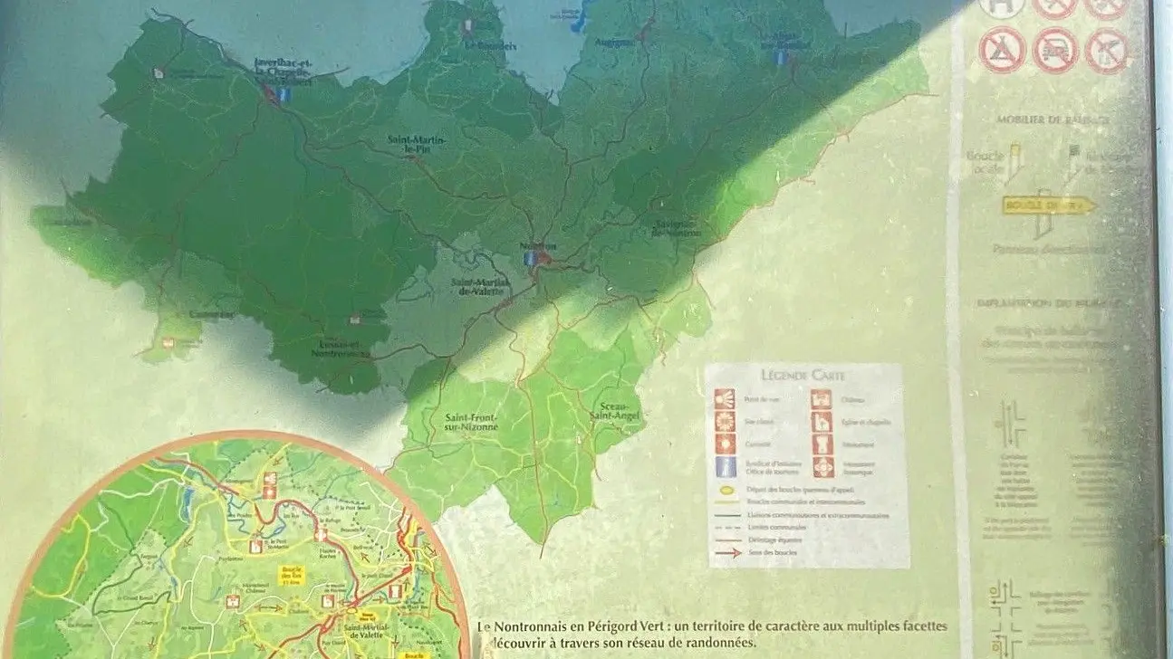 SAINT MARTIAL DE VALETTE-Boucle des îles-Panneau d'appel