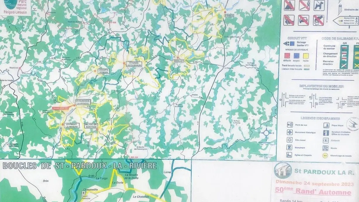 SAINT-PARDOUX-LA-RIVIERE-Boucle de la Dorie-Panneau d'appel