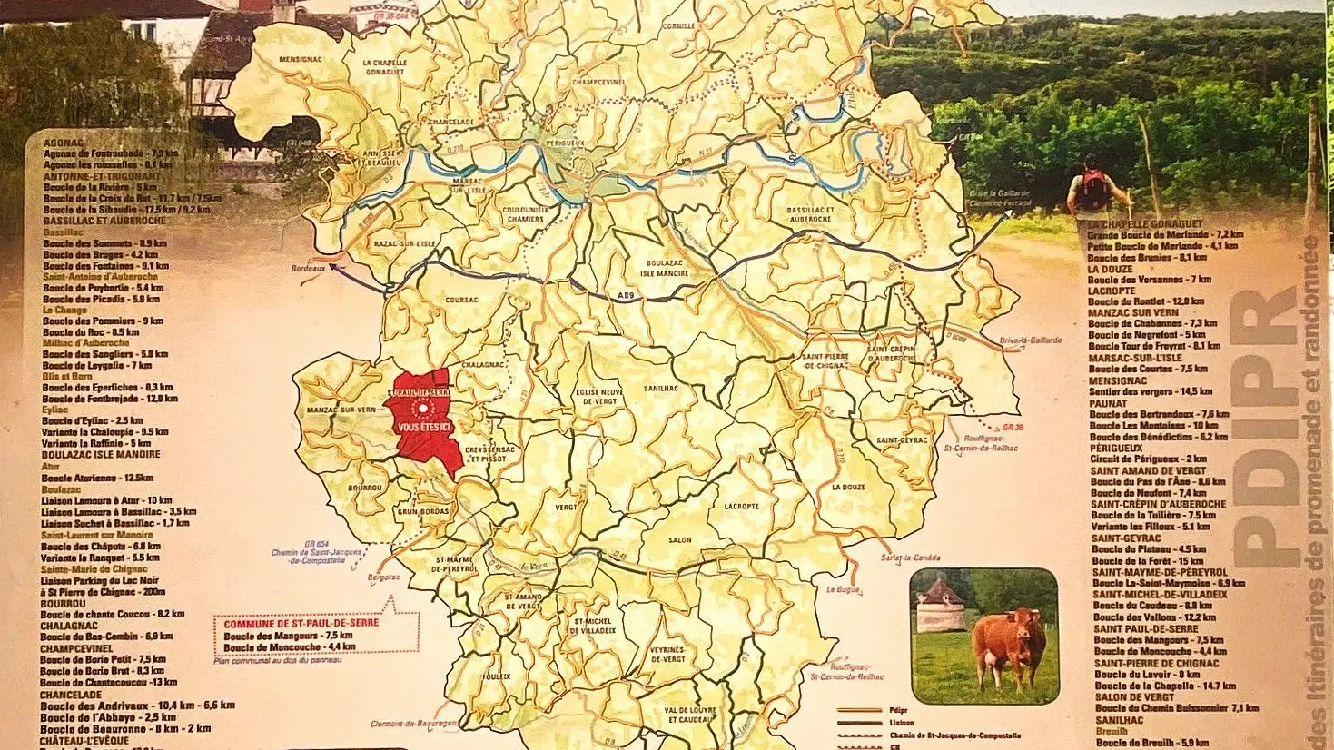 SAINT-PAUL-DE-SERRE-Boucle de Moncouche-Panneau d'appel 2