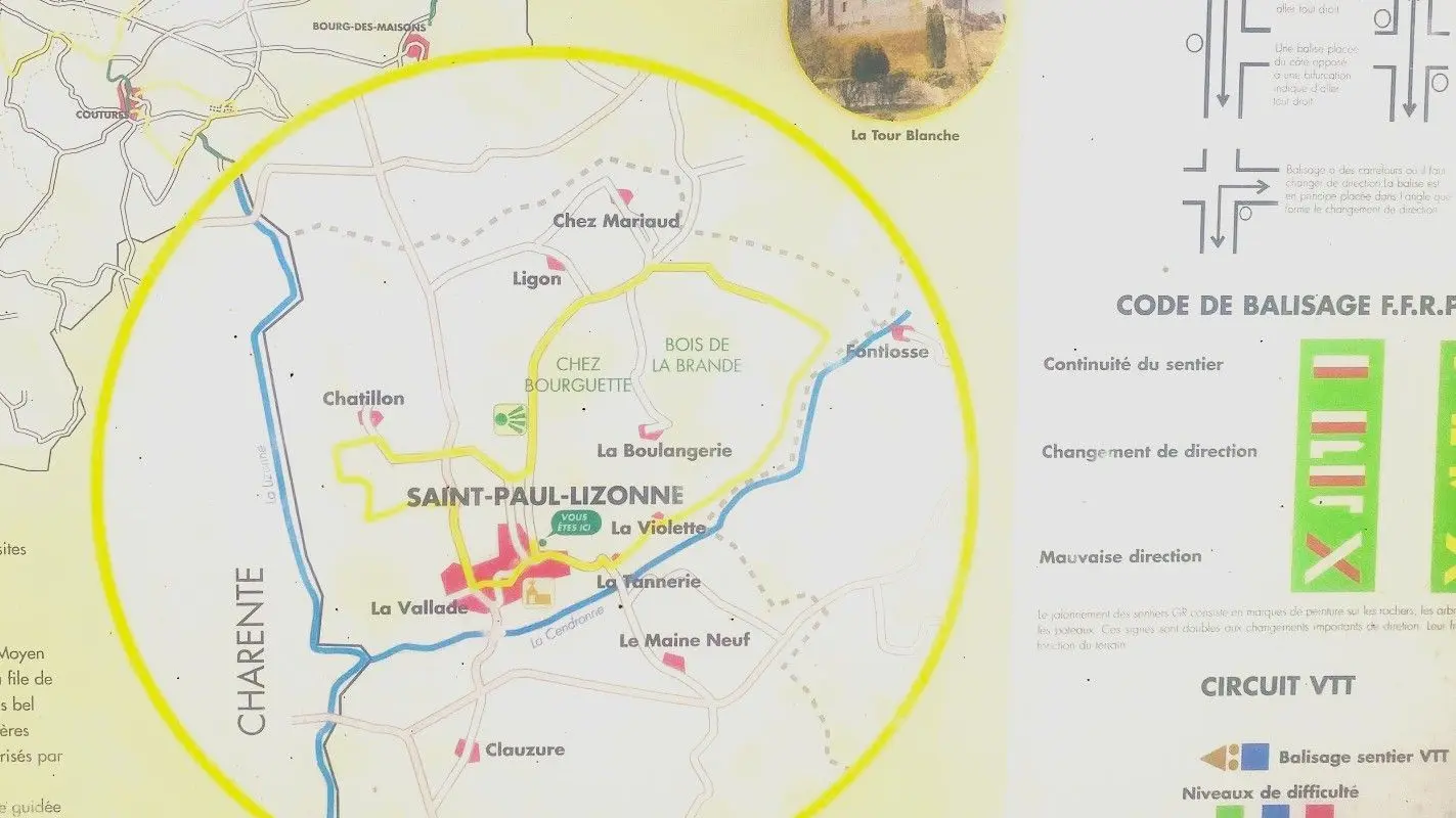 SAINT PAUL LIZONNE-Boucle de Saint Paul Lizonne-Panneau d'appel 2