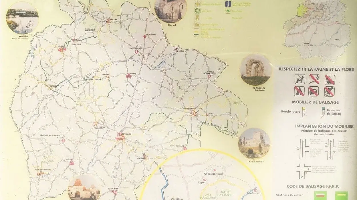 SAINT PAUL LIZONNE-Boucle de Saint Paul Lizonne-Panneau d'appel