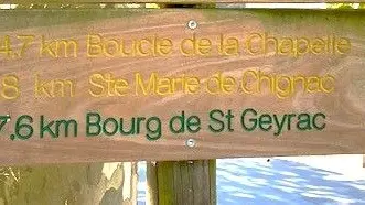 SAINT PIERRE DE CHIGNAC-Boucle de La Chapelle-Signalétique