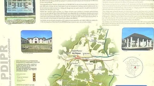 SAINT PIERRE DE CHIGNAC-Boucle du lavoir-Panneau d'appel