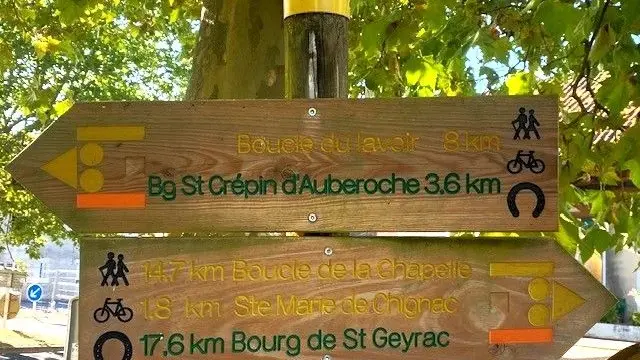 SAINT PIERRE DE CHIGNAC-Boucle du lavoir-Signalétique